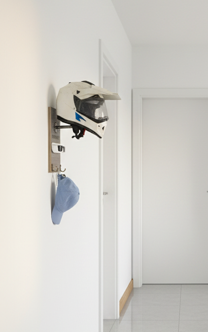 Wall mounted Riding Gear Holder - Basic(Grey Colour)