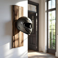 Wall mounted Bike Helmet Holder - Basic(Wood Colour)